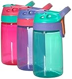 Contigo Kids Autoseal Gizmo Water Bottles, 14oz (Sprinkles/Wink/Persian Green)