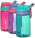 Contigo Kids Autoseal Gizmo Water Bottles, 14oz (Sprinkles/Wink/Persian Green)