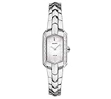 Seiko Women's Tressia Solar Silvertone Watch with Diamond Accents