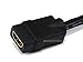 Monoprice 8inch 28AWG High Speed Male to Female HDMI® Port Saver - Black