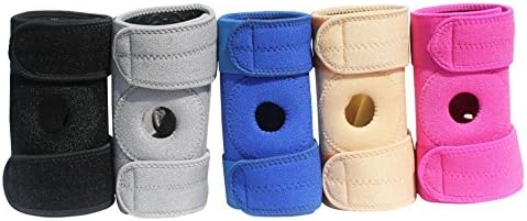 Non-Slip, Adjustable Knee Brace - Set of 2 BRACES in 2 COLORS (Beige and Grey)