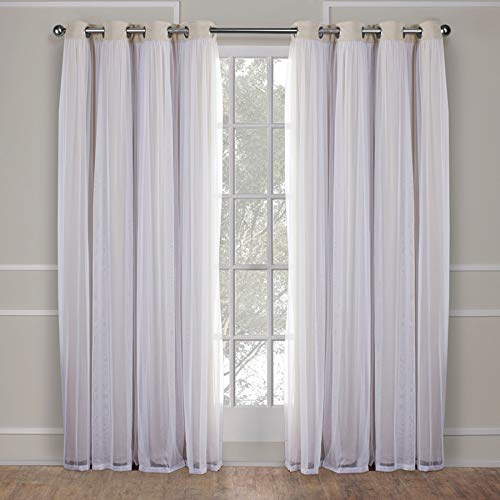 Exclusive Home Curtains Catarina Layered Solid Blackout and Sheer