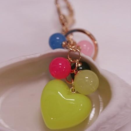 Baipipi Fresh Type S Color Heart Shape Corn Key Ring F R Women Amazon Co Uk Jewellery
