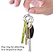 FineGood Aluminum Whistles, 4 Pack Emergency Survival Whistles with Key Ring Chain for Sport Referee Hiking Camping Climbing