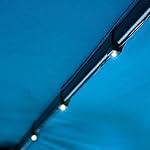 AMPERSAND 10-Ft. 8-Rib Offset Patio Umbrella Solar String Lights (Cool White)