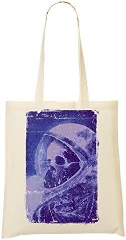 Space Skull Funny Collection Martian First Man In The Moon Skulls Bones Shopping Tote Bag