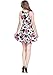 CowCow Black & Pink Floral Sleeveless Skater Dress, Black & Pink - XS