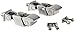RAMPAGE PRODUCTS Rock Runner Hood Catch Kit for Jeep Wrangler JK | Pair, Stainless Steel, Polished | 74335 | Fits 2007-2018 Jeep Wrangler JK/JKU