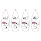 Dove Purely Pampering Body Wash, Coconut Milk with Jasmine Petals, 22 Ounce, 4 Count