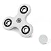 Hughapy Tri-Spinner Fidget Toy Plastic EDC Hand Spinner For Autism and ADHD Anxiety Stress Relief Focus Toys Gift( Lite, White )