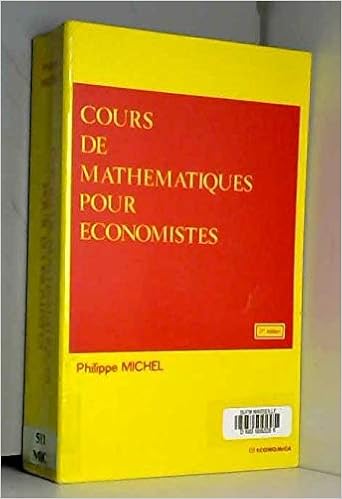 Amazon Fr Cours De Mathematiques Pour Economistes Michel Philippe Livres