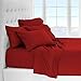 Bare Home Twin XL Sheet Set - College Dorm Size - Luxury 1800 Ultra-Soft Microfiber Twin Extra Long Bed Sheets - Deep Pockets - Easy Fit - Extra Soft - 3 Piece Set - Bed Sheets (Twin XL, Red)