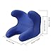 Car Travel Pillow Head Chin and Neck Support Pillow Rest, Mudder Memory Foam Neck Pillow for Car Comfort Claw-style with Machine Washable Cover (Blue)