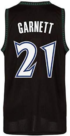 Cedahar Garnett Jersey Men's Minnesota 21 Jerseys Kevin Basketball Jersey Black Blue and White