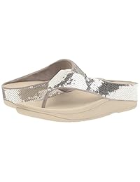 FitFlop Women's Ringer Sequin Toe-Post Flip Flop