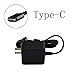 45W AC Laptop Charger Fit for Lenovo Chromebook Thinkpad T580 T580S E580 E485 E585 USB Type C Laptop Power Supply Adapter Cord