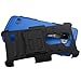 Phonelicious Hybrid Armor Dual Layer Rhino Kickstand Belt Holster Clip Combo Rugged Case for LG Power L22C / LG Leon C40 Bundle with Screen Protector, Stylus - Blue Extreme