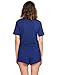 Ekouaer Womens Short Sleeves Romper Pajamas V-neck Loungewear Comfort Jumpsuit Sleepwear