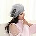 AMA(TM) Women Slouch Baggy Winter Warm Knit Crochet Beanie Hat Cap Beret (Gray)