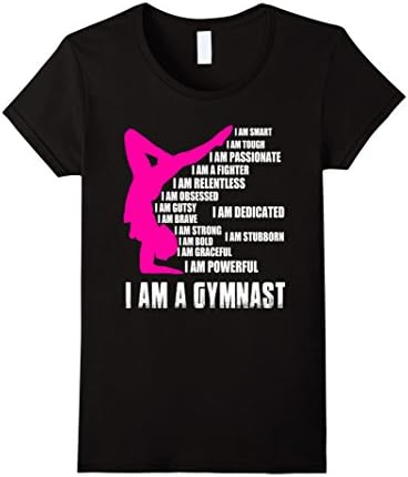 Womens Gymnast - I Am A Gymnast Small Black
