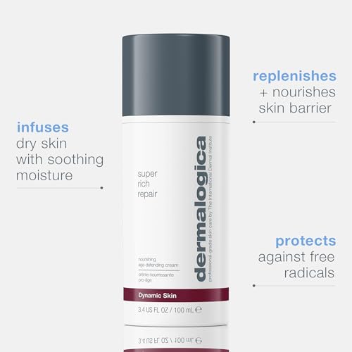 Dermalogica Super Rich Repair Anti-Aging Super-Concentrated Face Moisturizer - Help Replenish Skin's Natural Moisture Levels