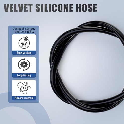 2-Pack Silicone Hookah Hoses with Aluminum Alloy Handles, 52 Inches (Including Handle photo 12