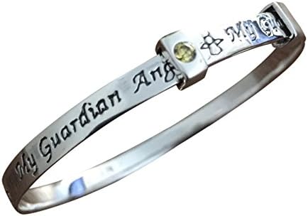Sterling Silver Baby Bangle With November Birthstone