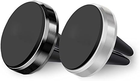 Car Magnetic Mount, Pcradle [2 Pack] Universal Magnetic Air Vent Car Holder for iphone 7 7 Plus 6 Plus 6S 6 Samsung Galaxy S8 Edge S7 S6 (Black and Silver)