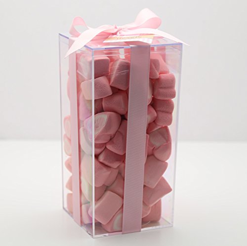 Clear Rigid Plastic Box (4" L X 4" W X 8" H) - 25 Pieces Per Pack