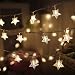 Twinkle Star 100 LED 49 FT Star String Lights, Plug in Fairy String Lights Waterproof, Extendable for Indoor, Outdoor, Wedding Party, Christmas Tree, New Year, Garden Decoration, Warm White