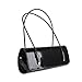 b.m.c BMC Womens Synthetic Patent Leather Evening Clutch w/Black Cord Shoulder Straps - AFTER HOURS BLACK