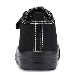 Fefoe Kids All Black Canvas Walking Shoes Kids