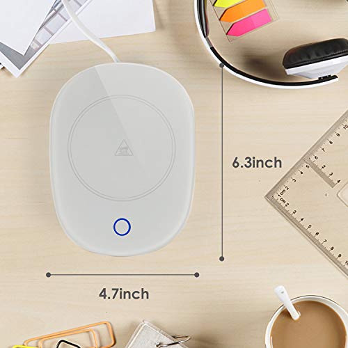 Coffee Mug Warmer, Wellcows Warmer Coaster Desk Auto Shut Off Heater Beverage Tea Water Cocoa Soup or Milk Warmer For Office and Home