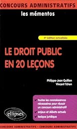 Le  droit public en 20 leçons
