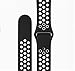 Apple Watch Band - Vitech Soft Silicone Nike+ Sport Style Replacement iWatch Strap band for Apple Wrist Watch Series 1 Series 2 (42mm Black/White)