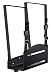 Mount-It! CPU Wall Mount Bracket, Desktop Computer Tower Holder with Safety Straps, Heavy Duty Size Adjustable CPU Case Holder, Steel, Black, 22 Lbs Capacity, Saves Floor and Desk Space primary