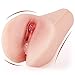 Pocket Pussy Male Masturbator with Lifelike Labia,Fondlove 3D Realistic Vaginal and Anal 8.3 inch Canal Stroker Large Masturbators Sleeve Sex Toy for Men Masturbation