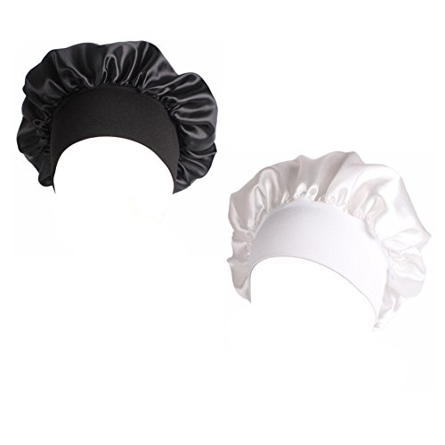 Super Iman Wide Band Satin Chemo Hat Solid Color Night Sleeping