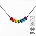 BABY SILICONE TEETHING NECKLACE for Mom to Wear with Storage Case for Perfect Hygiene - Best Baby Shower Gift for Baby Boys & Baby Girls - 100% ORGANIC FOOD SAFE SILICONE - BPA Free - Dishwasher Safe