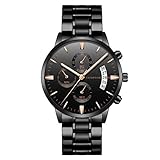 2019 Summer Deals ! Men Luxury Casual Watch Quartz Stainless Steel Waterproof Calendar Watch Wrist Watch for Men Under 10