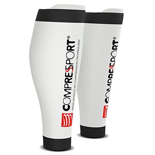 Compressport Calf R2 V2 Compression Sleeves White T2