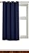 Blackout Room Darkening Curtains Window Panel Drapes - Navy Color 1 Panel - 52 inch wide by 63 inch long each panel 8 Grommets / Rings per panel, 1 Tie Back included- By Utopia Bedding