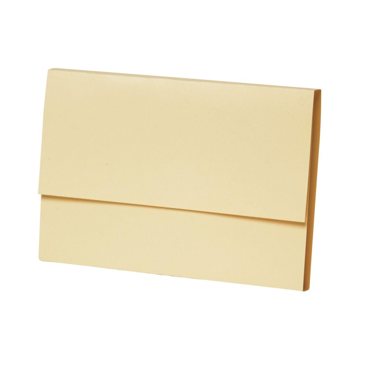 Apothecary Products Manila Folders for Paper, Files, Documents, X-Large Double Fold - Pack of 100