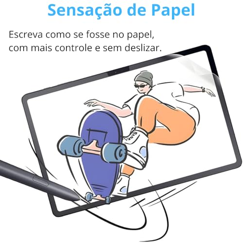 Película Para Ipad 11ª A16 2025 e Ipad 10ª 2022 10.9" Paperlike Fosca Textura de Papel Anti Reflexo, Anti Risco e Anti Poeira em Cerâmica 9D