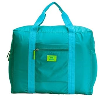 Packnbuy Green Fabric Foldable Luggage Bag