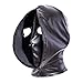 Adult Sex Toy SM Leather Bondage Mask,Flirting Black Full Face Breathable Eyes Hood Restraint Head Hood,BDSM/LGBTthumb 3