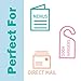 Springhill White 8.5” x 11” Cardstock Paper, 67lb Vellum Bristol, 147gsm, 2,000 Sheets (8 Reams) – Premium Lightweight Cardstock, Vellum Printer Paper with Textured Finish – 016000C