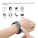 NOVETE Fitness Tracker, Bluetooth 4.0 Heart Rate Monitor Bracelet, IP67 Waterproof, Touch Screen, Smart Wristband, Pedometer Sports Activity Tracker Smart Watch for Android and iOS Smartphone