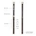 ammoon Black Bamboo Dizi Flute Traditional Handmade Chinese Musical Woodwind Instrument Key of C