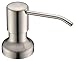 Built in Soap Dispenser for Kitchen Sink,Stainless Steel Pump Head Long Spout with 17OZ PET Food Safe Material Soap Bottle,Brushed Nickel Sink Kitchen Soap Dispenser Refill from The Top